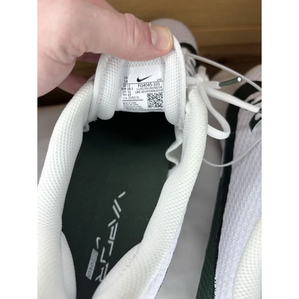 Nike Vapor Edge Speed 360 2 Men's 14‎ White Green Football Cleats FQ4045-101 New